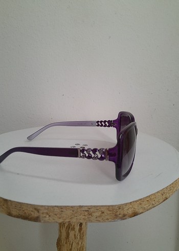 Şeffaf Mor Kadın Güneş Gözlüğü - Görsel 2
