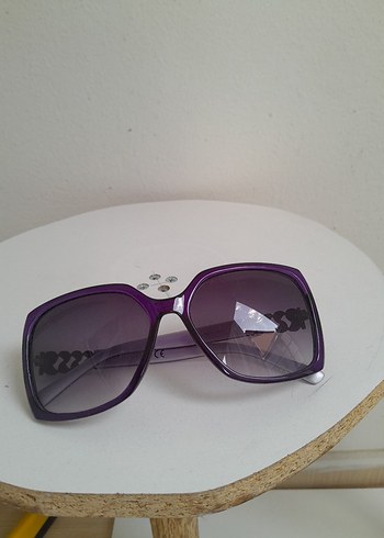 Şeffaf Mor Kadın Güneş Gözlüğü - Görsel 4
