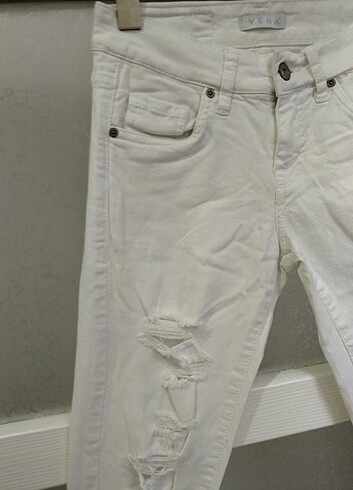 26 Beden beyaz Renk Vena jeans kot pantolon 