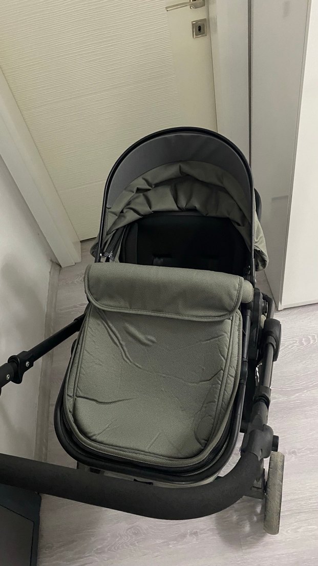 Gri Çift Yönlü Bebek Arabası ve Puset - Görsel 4