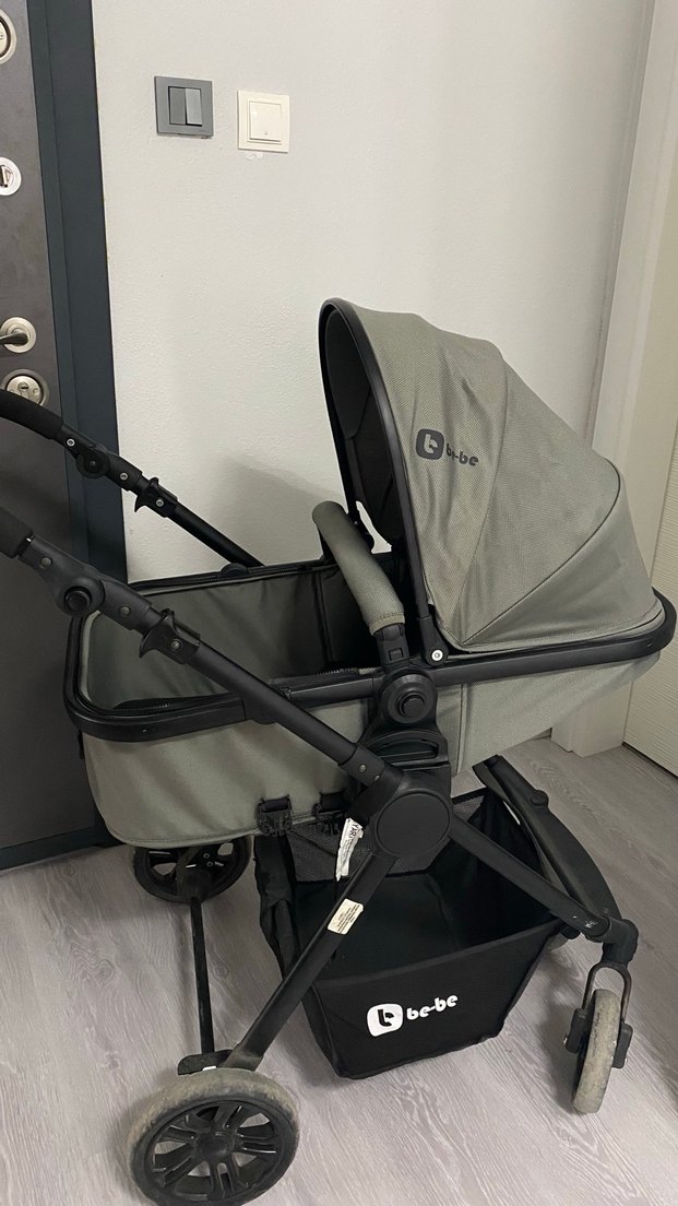 Gri Çift Yönlü Bebek Arabası ve Puset - Görsel 5