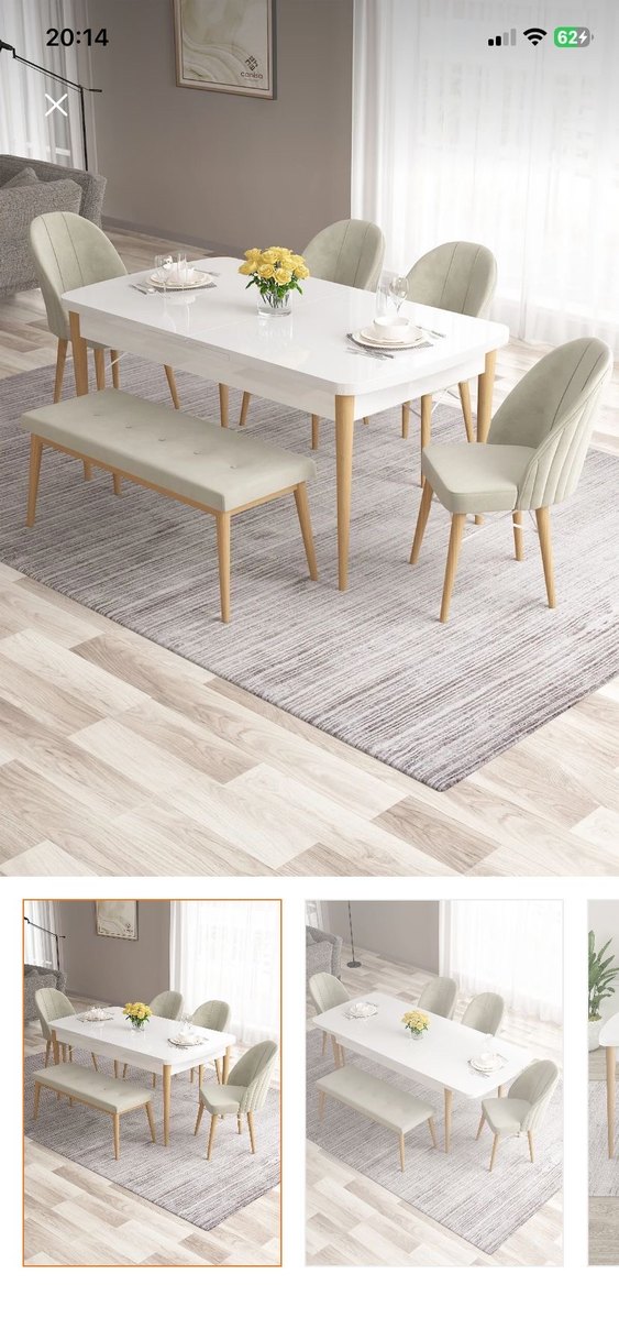 6 kişilik masa takımı - Görsel 3