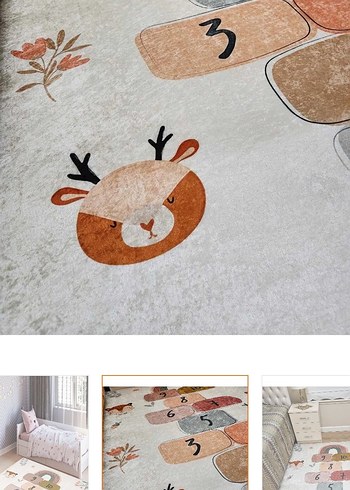 Çocuklar İçin Renkli Oyun Halısı - Görsel 3