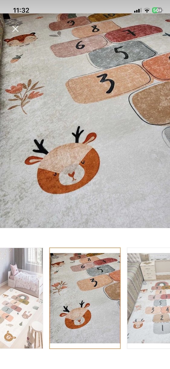 Çocuklar İçin Renkli Oyun Halısı - Görsel 3