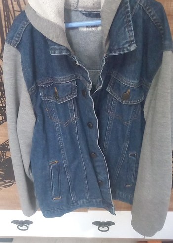 Düğmeli Gri Denim erkek çocuk