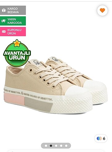 Benetton Bayan spor ayakkabı