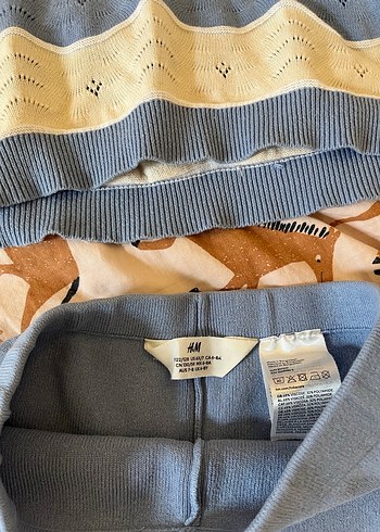 Mavi Örgü Kısa Kollu mı çocuk takım - Görsel 4