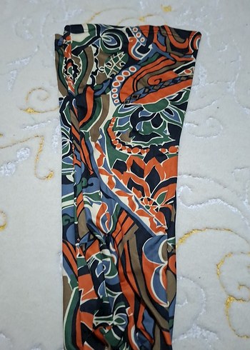 Kadın Çok Renkli Bohem Desenli Salaş Pantolon - Görsel 5