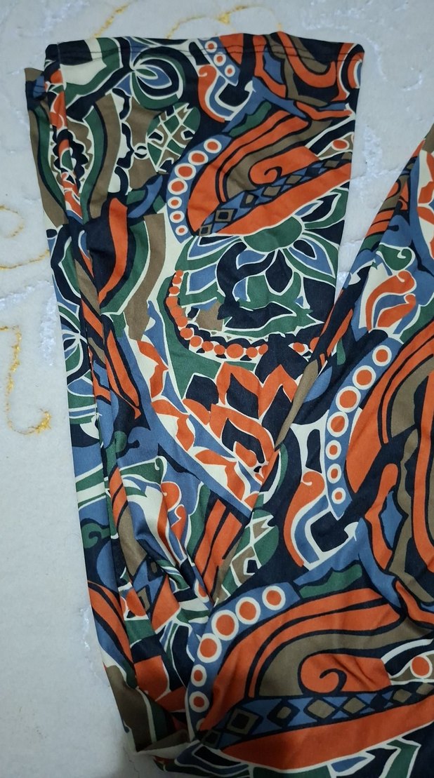 Kadın Çok Renkli Bohem Desenli Salaş Pantolon - Görsel 3