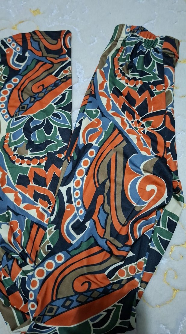 Kadın Çok Renkli Bohem Desenli Salaş Pantolon - Görsel 4