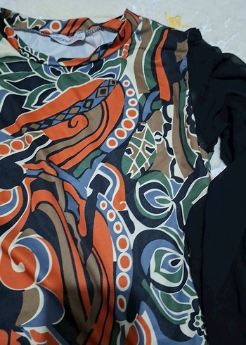 Bohem Desenli Uzun Kollu Kadın Bluz - Görsel 4