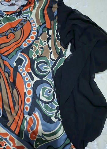 Bohem Desenli Uzun Kollu Kadın Bluz - Görsel 7