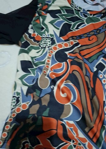 Bohem Desenli Uzun Kollu Kadın Bluz - Görsel 5