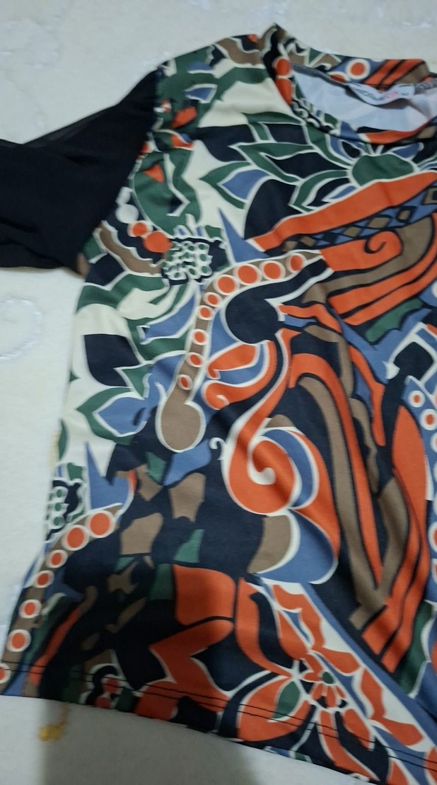 Bohem Desenli Uzun Kollu Kadın Bluz - Görsel 5