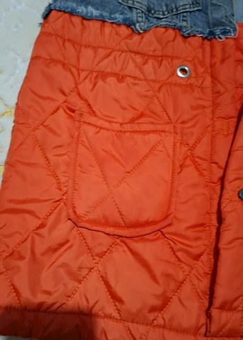 Düğmeli Çok Renkli Kadın Denim Ceket - Görsel 7