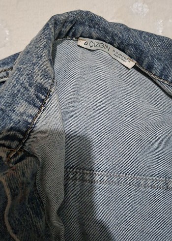 Düğmeli Çok Renkli Kadın Denim Ceket - Görsel 4