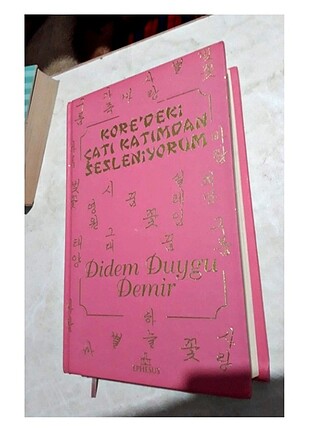 Kore'deki çatı katımdan sesleniyorum ciltli kitap