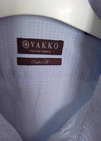 Vakko Vakko comfort fit mavi kareli gömlek 