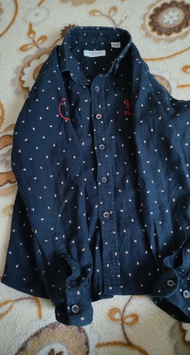 Erkek Çocuk Lacivert Uzun Kollu Baskılı Gömlek - Görsel 3