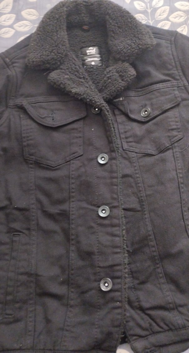 Düğmeli Siyah Midi Denim Kadın Ceket - Görsel 2