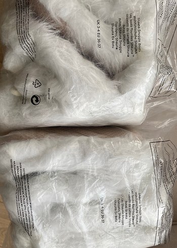 2 çift Beyaz Kürklü Ev botu sıcacık - Görsel 6