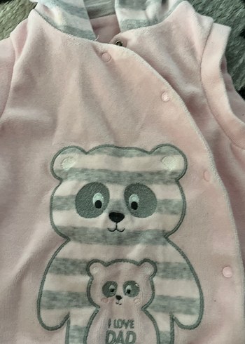 Kapüşonlu Kız Çocuk Pembe Yelek - Görsel 2