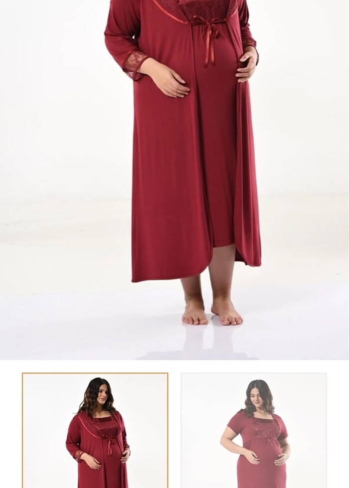 Hamile lohusa gecelik takımı - Görsel 3