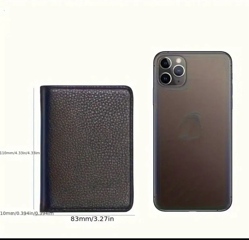 Koyu Kahverengi Düz Erkek Cüzdanı - Görsel 3