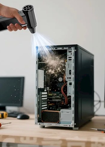  Beden Dört Hız Ayarlı 130.000 RPM Siyah Elektrikli Hava Üfleyici
