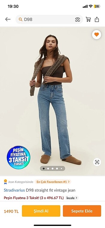 Stradivarius stradivarius d98 jean