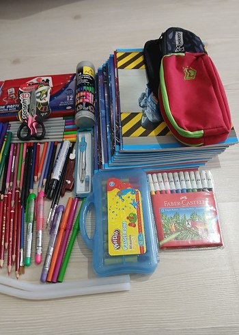 dev kırtasiye seti marka ürünler dolu paket - Görsel 2