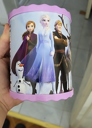 Mor Frozen Temalı Çocuk kumbarası - Görsel 3