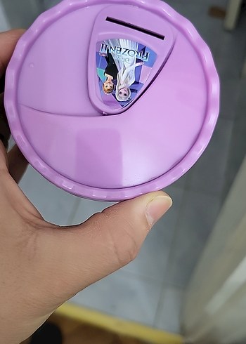 Mor Frozen Temalı Çocuk kumbarası - Görsel 2