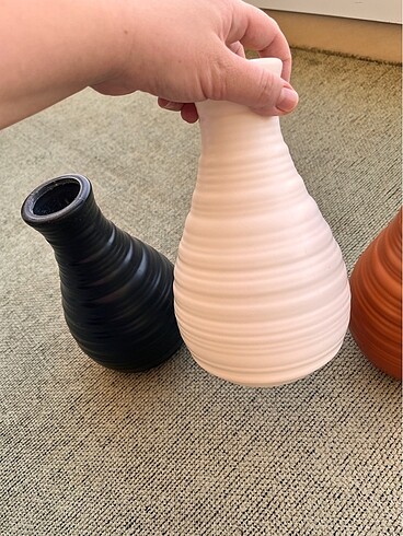 Beden çeşitli Renk Üçlü plastik vazo