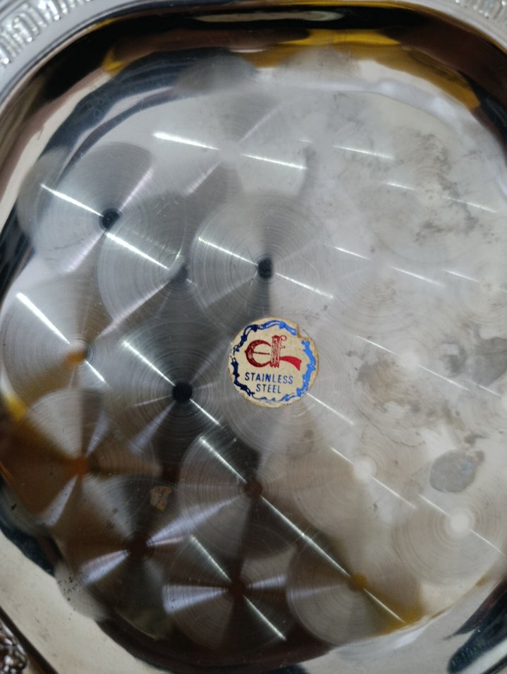 Gri Yılan Desenli Klasik Tabak Seti - Görsel 5