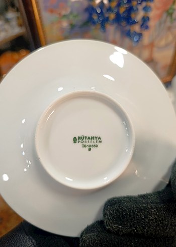 Kütahya porselen Beyaz 6'lı Fincan ve Tabak Seti - Görsel 7