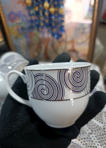 Kütahya porselen çay boy fincan takımı - Görsel 3