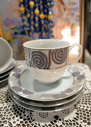 Kütahya porselen çay boy fincan takımı - Görsel 4