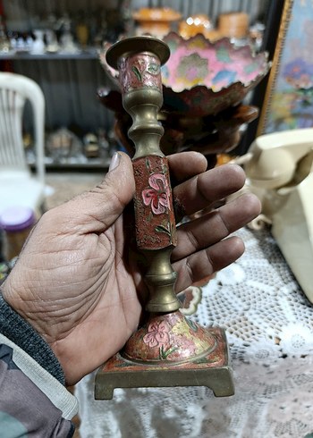 Renkli Dekoratif El İşçiliği Tabak ve Stand - Görsel 5