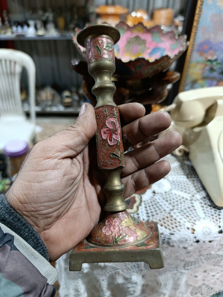 Renkli Dekoratif El İşçiliği Tabak ve Stand - Görsel 5