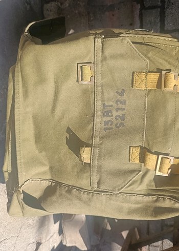 Tokalı Vintage askeri Erkek Sırt Çantası - Görsel 7