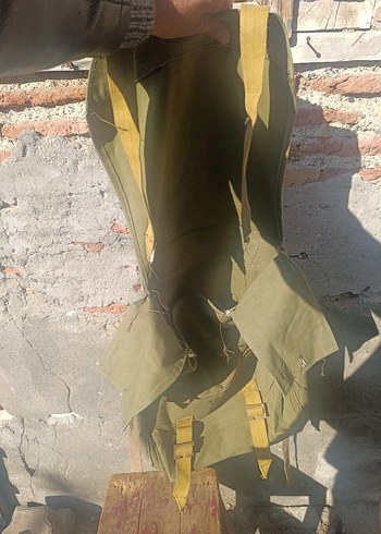 Tokalı Vintage askeri Erkek Sırt Çantası - Görsel 5