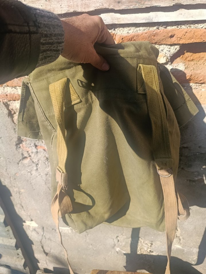 Tokalı Vintage askeri Erkek Sırt Çantası - Görsel 4