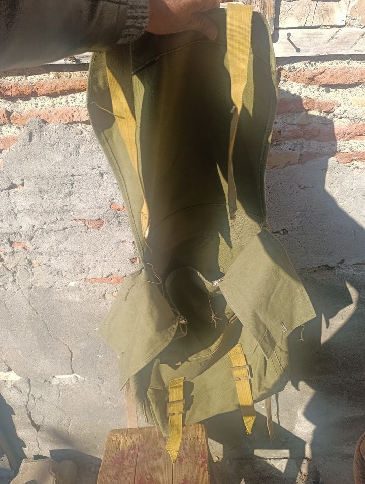 Tokalı Vintage askeri Erkek Sırt Çantası - Görsel 5