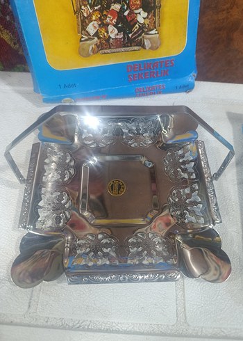 gümüş Renkli Metal Şekerlik - Görsel 2