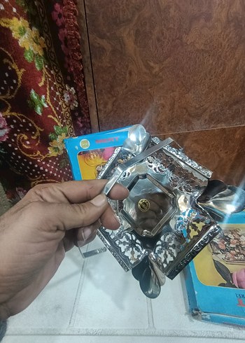 gümüş Renkli Metal Şekerlik - Görsel 8