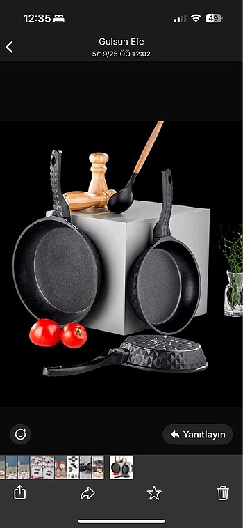 Taç döküm tencere 20*24*26*26 cm ler Taç döküm Tava seti 20*24*