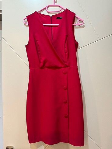 Bordo anvelop elbise