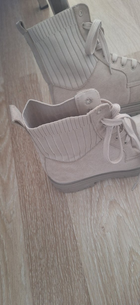 Gri Süet Kadın Dolgu Topuk Bot - Görsel 3