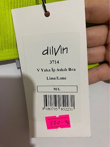 m Beden Dilvin Crop Atlet